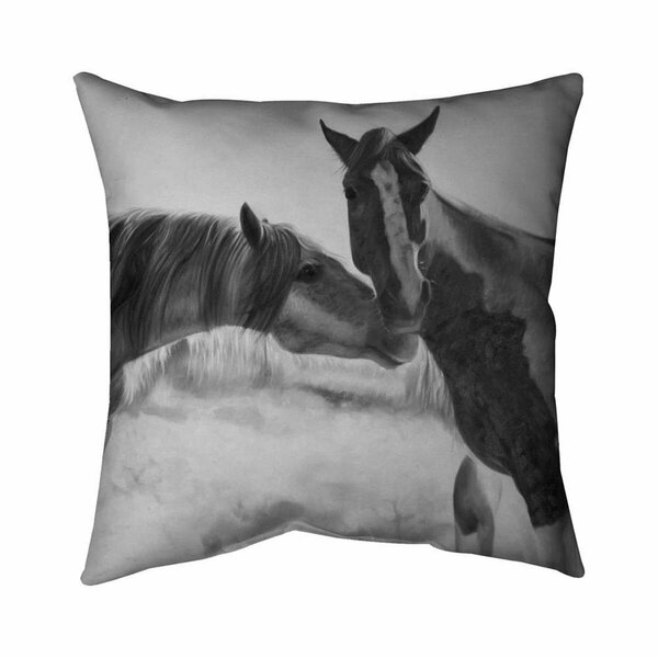 Fondo 20 x 20 in. Horses Lover-Double Sided Print Indoor Pillow FO2772515